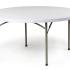Table ronde pliante structure acier gris et plateau polyéthylène, gamme Linon round - France Bureau