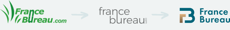 Évolution du logo - 20ans France Bureau