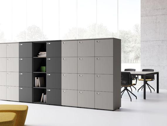 Armoire moyenne avec 3 tiroirs pour dossiers suspendus. - MDD Armoi