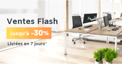 Ventes flash : Vos mobiliers pro à prix réduit