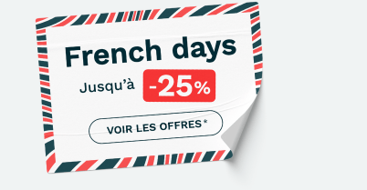 Découvrez notre sélection French Days jusqu\'à -25%