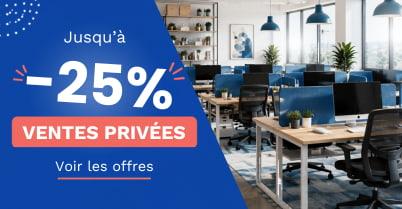 Ventes Privées -25% sur du mobilier de bureau français