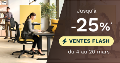 Vente Flash -25% sur du mobilier de bureau - France Bureau