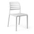 Chaise Azura en polypropylène blanc, vue de face, empilable