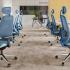 Fauteuil de bureau ergonomique Néo bleu - aménagement open space