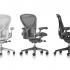 Siège de bureau ergonomique Herman Miller finition graphite carbon ou métal, gamme Aeron - France Bureau