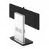 Support audiovisuel pour 1 ou 2 écran mobile sur 4 roulettes, gamme Agora - France Bureau