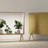Cloison amovible bureau en bois de frêne massif et éclairage LED, gamme Ahuna - France Bureau
