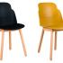 Chaise visiteur avec structure 4 pieds bois sans accoudoirs - Gamme ailama - France Bureau