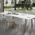 Bureau modulable open space avec piétement aspect bois, gamme Akka - France Bureau