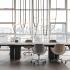 Table de réunion et conférence en bois mélaminé cadre aluminium, gamme Albano réunion - France Bureau