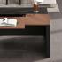 Bureau de direction luxe en bois mélaminé cadre aluminium voile de fond, gamme Albano - France Bureau