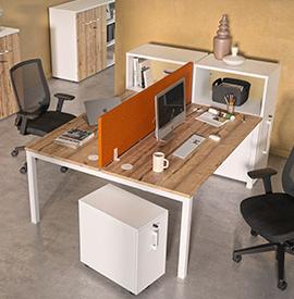 Bureau double, bureau open space, bureau partagé, bureau 2 personnes