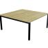 Table de réunion ronde tonneau carrée plateau mélaminé pieds métal, gamme Altai réunion - France Bureau