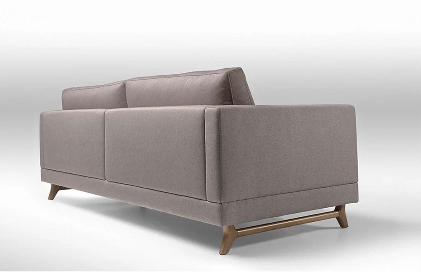 Canapé 2 places confortable - pieds bois, gamme Lima - France Bureau