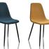 Chaise 4 pieds coque rembourrée avec tissu 4 coloris au choix - Gamme Antelao - France Bureau