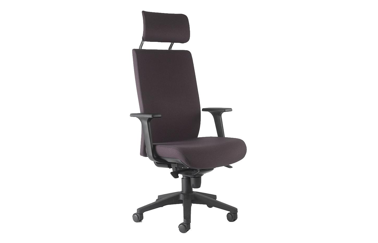Fauteuil de direction avec têtière réglable, gamme Aoraki - France Bureau