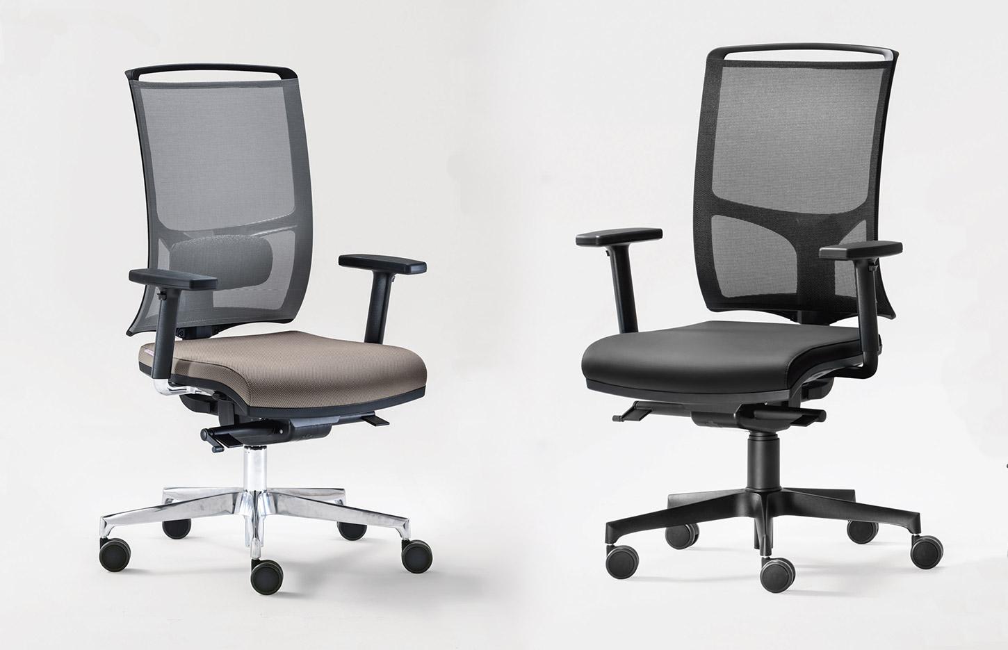 Siège et fauteuil de bureau en résille, tissu ou similicuir avec ou sans accoudoirs, gamme Aprica, mobilier de bureau France Bureau
