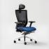 Fauteuil de bureau ergonomique, dossier résille noir et soutien lombaire réglable, gamme Arcy - France Bureau