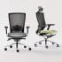 Fauteuil de bureau ergonomique, dossier résille noir et soutien lombaire réglable, gamme Arcy - France Bureau