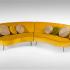 Canapé 2 places contemporain L 150x H84cm, gamme Ardila - France Bureau 