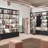 Bibliothèque composable avec montant en métal et composantes mélaminées - Gamme Argentera - France Bureau