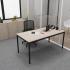 Bureau individuel pieds métal plateau mélaminé pas cher, gamme Asador - France Bureau