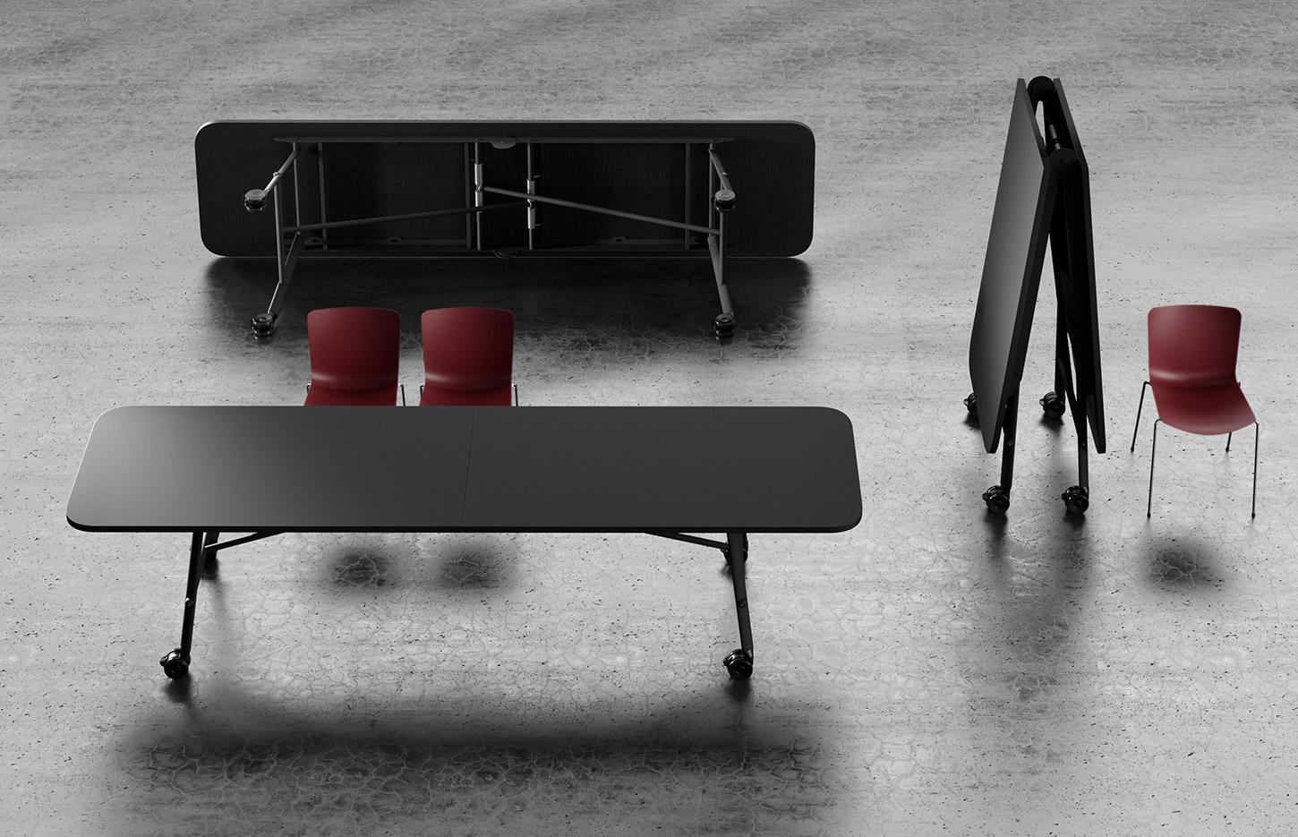 Table pliante Asmara, table pliante par le milieu - France Bureau