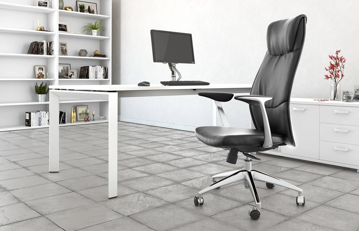 Fauteuil de direction en similicuir Noir, gamme Astorg - France Bureau