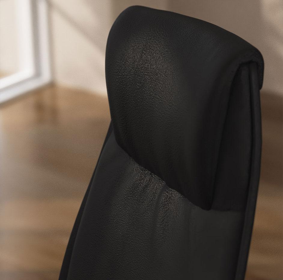 Fauteuil de direction en similicuir Noir, gamme Astorg - France Bureau