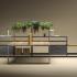 Bureau modulable open-space individuel ou bench pieds en \