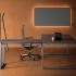 Bureau modulable open-space individuel ou bench pieds en \