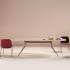 Chaise coque bois ou tapissée avec structure acier peint, gamme Barbiano, France Bureau