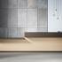 Banque d\'accueil design mélaminé bois laqué modulaire, gamme Baretti - France Bureau	