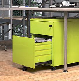 PETIT MEUBLE DE RANGEMENT Caisson de Bureau Rangement Bureau sur