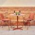 Table de restauration plateau bois, fenix ou dekton, gamme Bassia - France Bureau