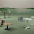 Tables de réunion réglables en hauteur, formes et finitions variées en espace collaboratif, gamme Baxter - France Bureau