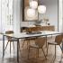 Table résidentielle avec plateau en métal ou en grès - Gamme Bellavista - France Bureau	