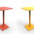 Table de restauration haute en aluminium avec pied colonne pour un usage extérieur - Gamme Bimini haut- France bureau	