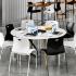 Chaise polyvalente avec panaché noir et blanc pour salle de réunion - Gamme Candella - France Bureau