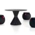 Poufs acoustiques rembourrés mousse revetement tissu avec poignée, gamme Capi - France Bureau