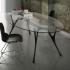 Table de conférence plateau ciment, métal ou résine, pieds design, gamme Carezza - France Bureau