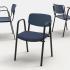Chaise de réunion en polypropylène avec accoudoirs - Gamme Cofio Meet - France Bureau