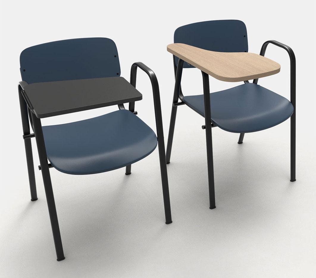 Chaise de réunion en polypropylène avec accoudoirs - Gamme Cofio Meet - France Bureau