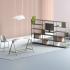 Bureau individuel open-space modulable mélaminé et métal, gamme Come - France Bureau