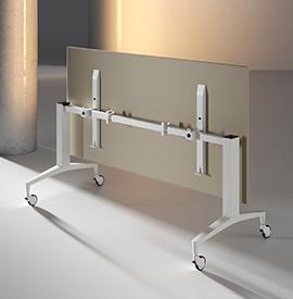 Corbetti Table pliante avec roulettes