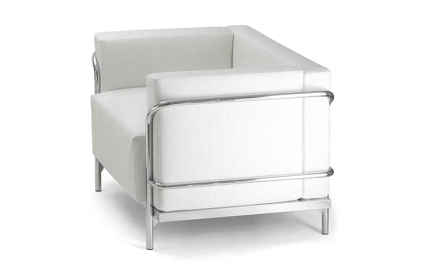 Design inspiré du fauteuil Le Corbusier LC2, gamme Corobin fauteuil, France Bureau