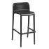 Tabouret intérieur et extérieur en polypropylène noir - Gamme Corsini - France Bureau