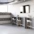 Table de cafétéria haute rectangulaire, assise basse ou haute, Fabrication Française, gamme Dana - France Bureau