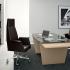 Fauteuil de direction président en similicuir ou cuir, gamme Devero, vue d\'ensemble d\'un bureau de direction - France Bureau